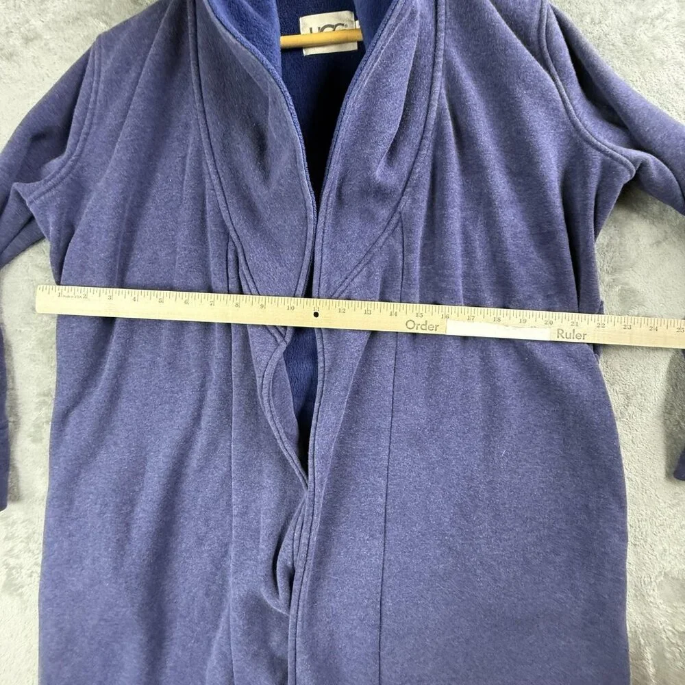 UGG Robe Womens Small Blue Plush Fleece Lined Lounge Bath Wrap Cozy UA4101W - Picture 5 of 15